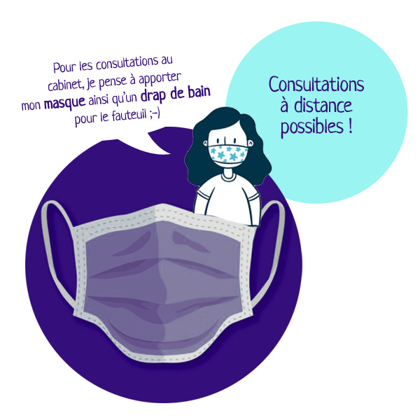 Mesures sanitaires, masque, covid-19, consultations à distance possibles par zoom ou skype Mesures sanitaires, masque, covid-19, consultations à distance possibles par zoom ou skype